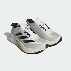 NWT adidas Men's Adizero Boston 12 Shoes,Cloud White/Black/Night Metalli -6.5